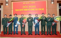 Bộ Quốc phòng trao quyết định bổ nhiệm cán bộ